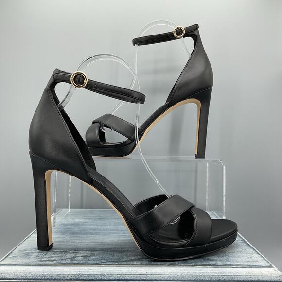 NEW Michael Kors Women’s Alexia Ankle Strap Sandals Black Size 11M - Picture 1 of 10